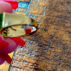 10kt solid gold Chrome Diopside Ring